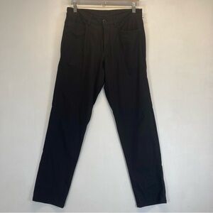 Lululemon ABC Pants Trouser Men’s Classic Fit 30 Black Warpstreme 5 Pockets